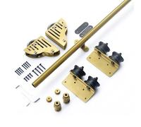 GHKFEJGDEN Kit de quincaillerie pour échelle coulissante roulante - Rail de 1 m à 7,3 m (échelle Non Incluse) - Système de Rails coulissants pour échelle Mobile (Longueur du Rail : 200 cm).