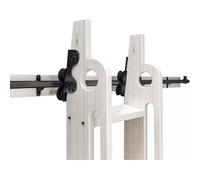 GHKFEJGDEN Kit de Rail Coulissant Extensible pour échelle de bibliothèque, Rail Noir, échelle télescopique de 1 à 6 m (16 pi), kit d'extension de Rail (sans échelle) (Rail de 500 cm [16 pi]).