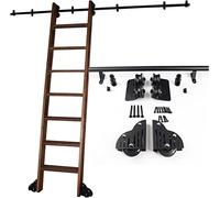 GHKFEJGDEN Kit de Rails coulissants pour échelle Mobile | Kit de Rails pour échelle Mobile de bibliothèque ou de Bureau à Domicile (échelle Non Incluse) / 600 cm