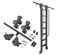 GHKFEJGDEN Kit de Rails coulissants Robustes pour échelle Mobile de bibliothèque télescopique, sans échelle (16 pi/500 cm).