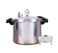 GHKWXUE Autocuiseur à Pression de 22 pintes et Compatible avec l'induction Manomètre numérique de Luxe intégré avec 1 Plateau de Cuisson à la Vapeur et | Livraison Depuis Les États-DE