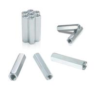 GHLIANGZHOU 25pcs M8*50mm entretoise m8 connexion, Acier zingué | Entretoise manchon connexion pour tige filetée & boulon - Idéal maison, bureau, atelier