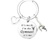 Ghloyza Porte-clés de gymnastique pour femme avec inscription « I'm the Gymnast » - Cadeau de remerciement pour entraîneur de gymnastique, gymnaste - Idée cadeau d'anniversaire, de remise de diplôme,