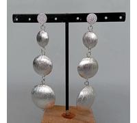 GHNQBAHID 15mm-20mm-25mm Big Bohemia Earrings Brushed Gold Plated Dangle Earrings Fashion Simple Jewelry Gift