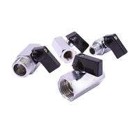 GHNQBAHID 1PC 3/8" BSP Male to Male Thread Brass Ball Valve Shut-Off Valve