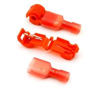 GHNQBAHID 20pcs=10set L12 Red T Type Quick Splice Crimp Terminal Wire Convenient Connector for 0.5-1 Wire Line