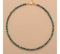 GHNQBAHID Latest Stone Women Chokers Necklace Fashion Chain Short Collar Trendy Simple Jewelry Femme(Imperial Jasper)