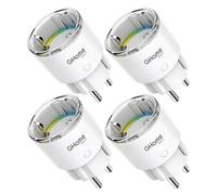 GHome Smart Prise WiFi Compacte Avec Mesure De Consommation, 10A, Lot De 4