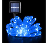 GHONLZIN Guirlande Tube Lumineuse Solaire, Étanche Guirlande Lumineuse 12 Mètre 8 Modes 100 LED Solaire Tube Lumineux pour Jardin Chambre Mariage Fête Décoration de Noël