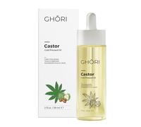 Ghori Cold-Pressed Castor Oil | For Longer Eyelashes, Thicker Brows, Nourished Scalp & Hydrated Skin | Non-Comedogenic Beauty Oil | 59ml