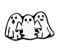 Ghost Bath Mat 16x24in Spooky Ghost Raping Effrayant Eau Absorbant Halloween Rapage Non glissé Soft Soft Nonshrink Halloween Salloween Dominations Style2
