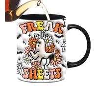 Ghost Becher - Tasse à café 3D - Halloween - Tasse en céramique - Tasse à thé effrayante 350 ml avec poignée | Boissons amusantes pour la maison, l'école, le bureau, les centres de table, les fêtes de