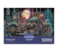 Ghost Bikers Puzzle 1000 Pièces Educa Jouet en Bois Divertissement Créatif Décoration Intérieure Jeu Éducatif Challenge Toy pour Adultes Et Enfants À Partir De 12 Ans 70x50cm/1000pcs
