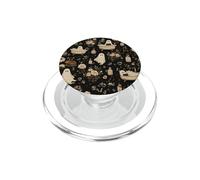 Ghost Black Cat Spooky Vintage Floral Baignoire Bulles PopSockets PopGrip pour MagSafe