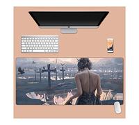 Ghost Blade 900x400mm Tapis de Souris XXL Multifonction Gaming Mousepad XXL Grand sous Main, Anime Souris 3mm Bureau Anti-Glissant Surface Texturée pour Ordinateur, O