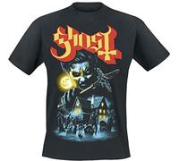 Ghost by The Cemetery Homme T-Shirt Manches Courtes Noir L 100% Coton Regular/Coupe Standard