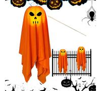 Ghost Campfire Night Light - Lumière Brillante extérieure effrayante, Pendentif de Lampe fantôme d'halloween | Lumières fantômes Chaudes pour la Porte de Porche de pelouse de la Cour, décoration