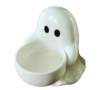 Ghost Candlestick Halloween Decoration - Gothic Candle Holder Figurine | Holiday Tabletop Ornament, Haunted House Accent for Dining Room, Desk, Kitchen, Apartment, Living Space, Restaurant, Hotel