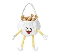 Ghost Candy Bag - 2026 Halloween Plush Treat Basket, Long Limb 3D Hand Foot