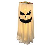 Ghost Candy Bowl Light-Up Floor-Standing Large-Capacity Dish Serving