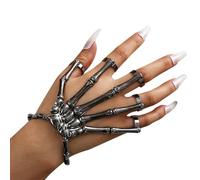 Ghost Claw Fascination Bracelet | Xerling Gothic Skeleton Hand Bracelets