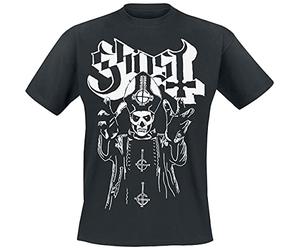 Ghost Colère du Pape Homme T-Shirt Manches Courtes Noir 3XL 100% Coton Regular/Coupe Standard