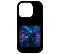 Ghost Cyberpunk Rider Moto Biker Synthwave Coque pour iPhone 14 Pro