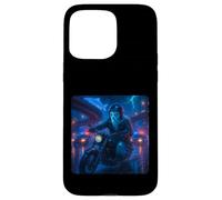 Ghost Cyberpunk Rider Moto Biker Synthwave Coque pour iPhone 15 Pro Max
