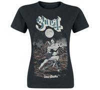 Ghost Dance Macabre Femme T-Shirt Manches Courtes Noir 100% Coton Regular/Coupe Standard