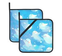 Ghost Dance Maniques carrées avec motifs imprimés parfaits pour la cuisine, la pâtisserie, le camping et plus encore