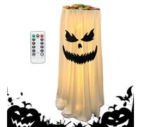 Ghost Decor | 80cm Battery Operated LED Lights Funny Party Supplies | Hallo