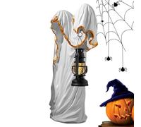 Ghost Decor, Decorative Ghost Lights and Table Lanterns, Collectible Figurines & Centerpieces for Spooky Halloween Decorations in Bedroom, Living Room, Outdoor Yard, Garden