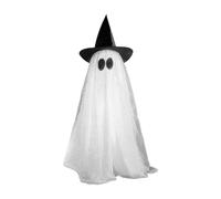 Ghost Decorations, Halloween Decor Ghost, Spooky Holiday Figurines, Compact Ghostly Display with LED String Lights, Ideal for Outside, Indoor Parties, Living Room, Garden, Bedroom and Backyard