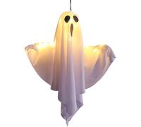 Ghost Decorations LED - Cintre de porte effrayant pour Halloween, pendentif de fête lumineux effrayant | Décoration de vacances sur pelouse familiale pour l'automne et l'événement