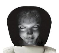 Ghost Face Headrest Covers, Scary Auto Seat Headrest Protector, Spooky Face Masque Head Rest Stretchy Protective Cover, Soft Polyester Fabric Car Seat Accessories for Auto, Truck, SUV, Interior Decor