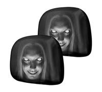 Ghost Face Headrest - Covers Stretch Fit Double Sided Printing Decor