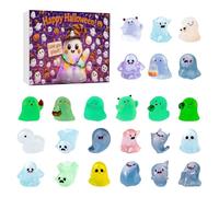 Ghost Figurine Affichage - Halloween Resin Countdown Decoration Doll Doll Festive Haunted Ornement | Glow in the Dark Sculpture avec des détails uniques, des vacances amusantes à collectionner pour le
