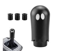 Ghost Gear Shift Knob, Manual Transmission Car Knob in Ghost Shape, Resin, Metal, Halloween Auto Interior Accessory for Trucks Sedans Taxis SUV Styling Fun Spooky Driving Gift Decoration, 8.6x4.1cm