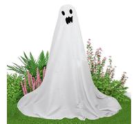 Ghost Halloween Brillant - Décoration De Spectre De Jardin, Fantôme Debout Étrange, Ornement De L' Éclairé | Figure d'horreur À LED Brillante, Force des Fantômes De Tissu Effrayant Idéal pour La