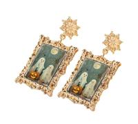Ghost Halloween Earrings - Large Statement Ear Jewelry, Cute Spooky Fashion