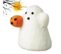 Ghost Halloween Ghost Decor | Felt Funny Ornament Holding Pumpkin | Ghosts