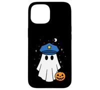 Ghost Halloween Police Officier Policier Citrouille Garçons Filles Coque pour iPhone 15
