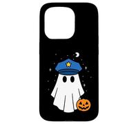 Ghost Halloween Police Officier Policier Citrouille Garçons Filles Coque pour iPhone 15 Pro