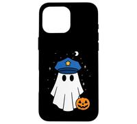 Ghost Halloween Police Officier Policier Citrouille Garçons Filles Coque pour iPhone 16 Pro Max