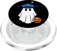 Ghost Halloween Police Officier Policier Citrouille Garçons Filles PopSockets PopGrip pour MagSafe