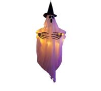 Ghost Halloween with LED Lights - Gothic Decoration | Halloween Ghost Decorations for Home Party Haunted Houses Mantel Fireplace Lawn Yard Garden Porch Front Door Outdoor Indoor
