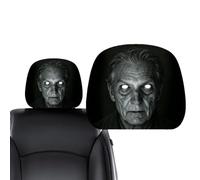Ghost Headrest Covers - Universal Stretch Horror Car Seat Protectors