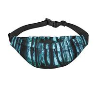 Ghost Hid Behind The Trees Sac banane imprimé pour homme et femme | Sac banane avec sangle réglable | Sac banane pour voyage, course à pied, randonnée, multicolore, Taille unique, Sacs à dos Sling