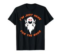 Ghost Holding Drinks Je suis Juste là pour Les huées T-Shirt Graphique avec Valeur