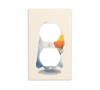 Ghost Holding Icecream Cone Outlet Cover Cover Decorative 1 Gang Wall Plate for Kitchen Room Bathroom Size 7x11.4cm